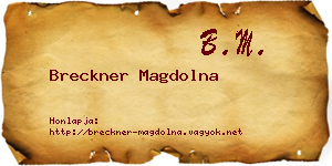 Breckner Magdolna névjegykártya